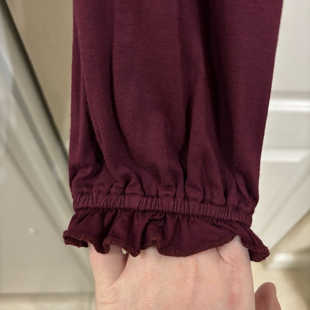 Altar'd State Deep Burgundy Blouse - Picture 5 of 7